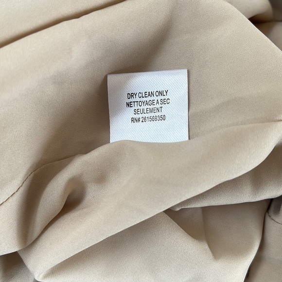 Marchesa - Notte - “Turin” Champagne V-Neck Gown With Draped Low Back - Picture 16 of 16